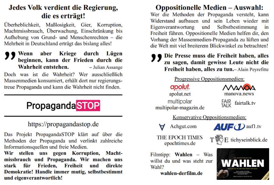 Flyer PropagangaSTOP